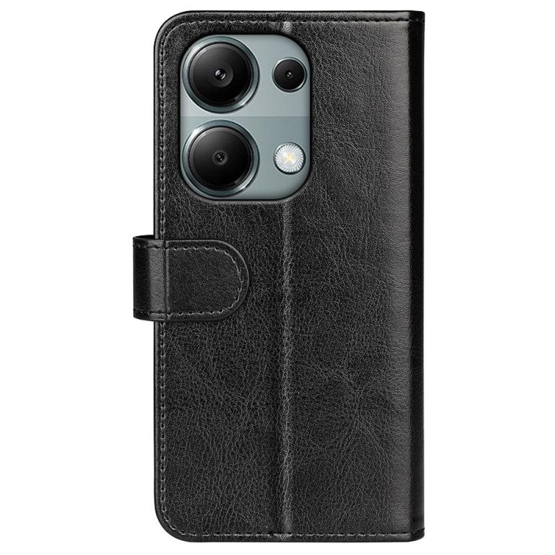 Leren Hoesje Xiaomi Redmi Note 13 Pro 4g Vintage Lederen Stijl Bescherming Hoesje