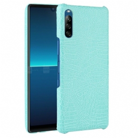 Telefoonhoesje voor Sony Xperia L4 Krokodillenhuid-effect