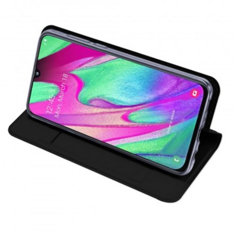 Bescherming Hoesje voor Samsung Galaxy A40 Folio-hoesje Skinpro Dux Ducis