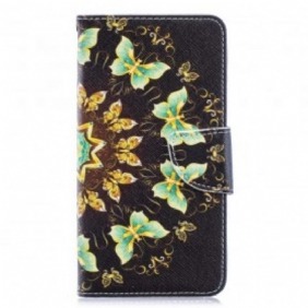 Folio-hoesje voor Samsung Galaxy A40 Mandala-vlinders