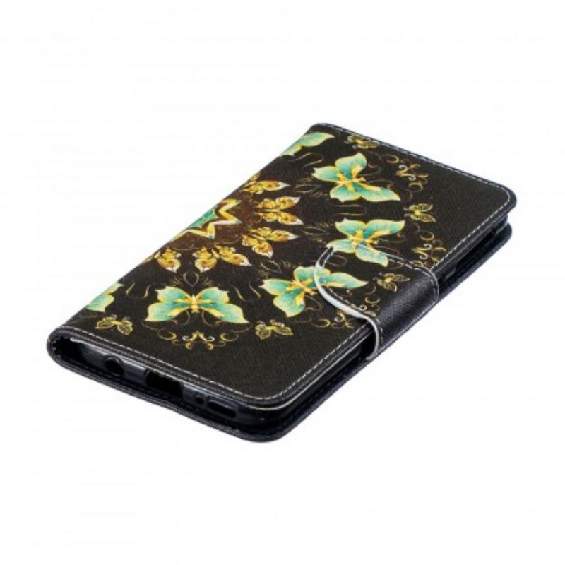 Folio-hoesje voor Samsung Galaxy A40 Mandala-vlinders