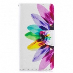 Folio-hoesje voor Samsung Galaxy A40 Waterverf Bloem