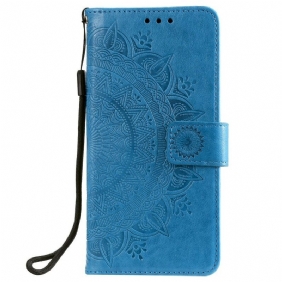 Folio-hoesje voor Samsung Galaxy A40 Zon Mandala