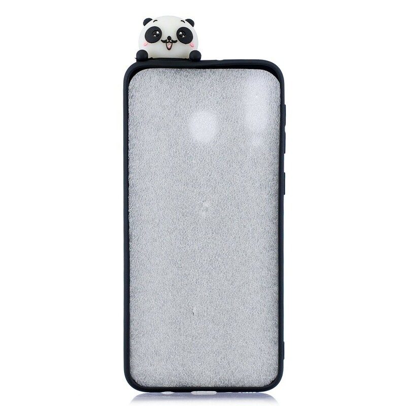 Hoesje voor Samsung Galaxy A40 3d Panda's Op Bamboe