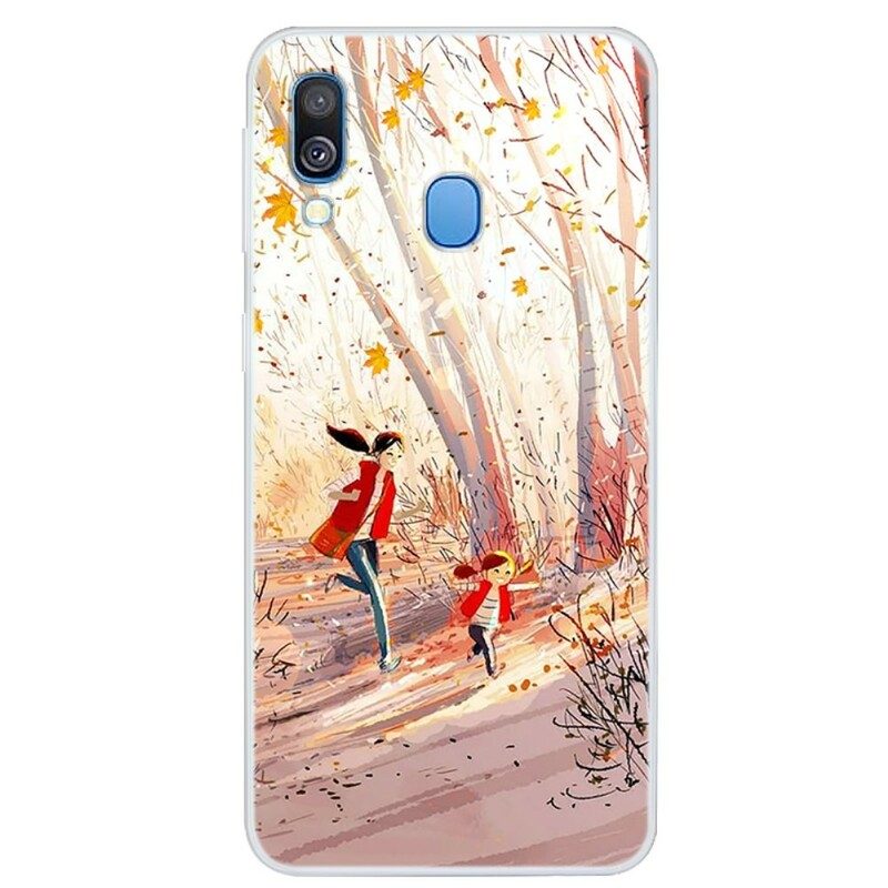 Hoesje voor Samsung Galaxy A40 Herfst Landschap