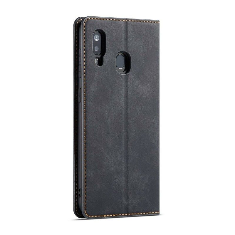 Leren Hoesje voor Samsung Galaxy A40 Forwenw Ledereffect