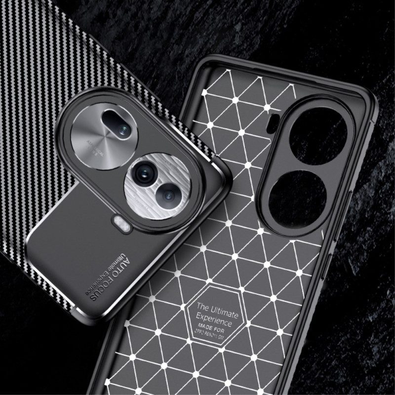 Case Hoesje Oppo Reno 11 5g Telefoonhoesje Flexibele Koolstofvezel