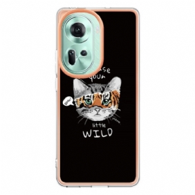 Case Hoesje Oppo Reno 11 5g Telefoonhoesje Kat En Tijger