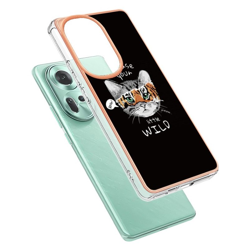 Case Hoesje Oppo Reno 11 5g Telefoonhoesje Kat En Tijger