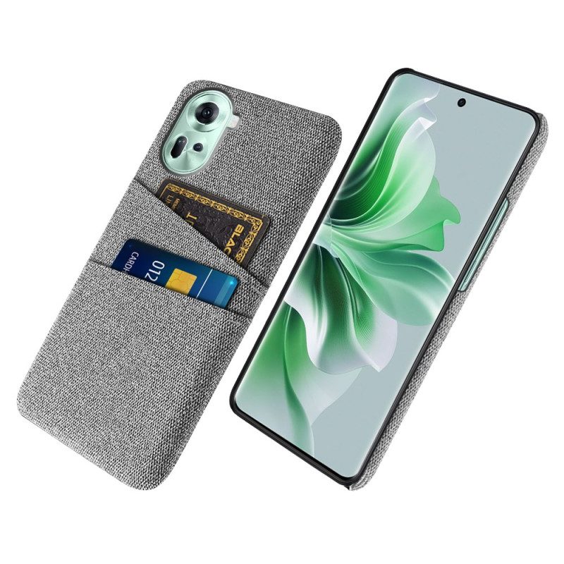 Case Hoesje Oppo Reno 11 5g Telefoonhoesje Stoffen Kaarthouder