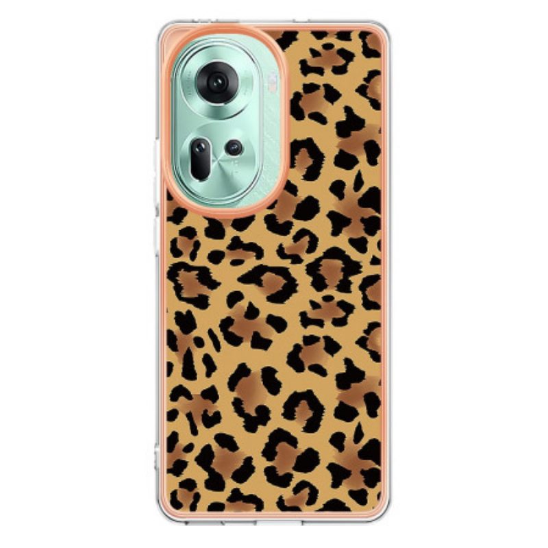 Cover Hoesje Oppo Reno 11 5g Telefoonhoesje Luipaardprint