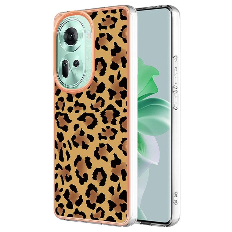 Cover Hoesje Oppo Reno 11 5g Telefoonhoesje Luipaardprint