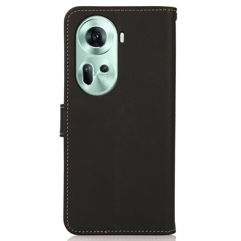 Flip Case Leren Oppo Reno 11 5g Echt Khazneh-leer