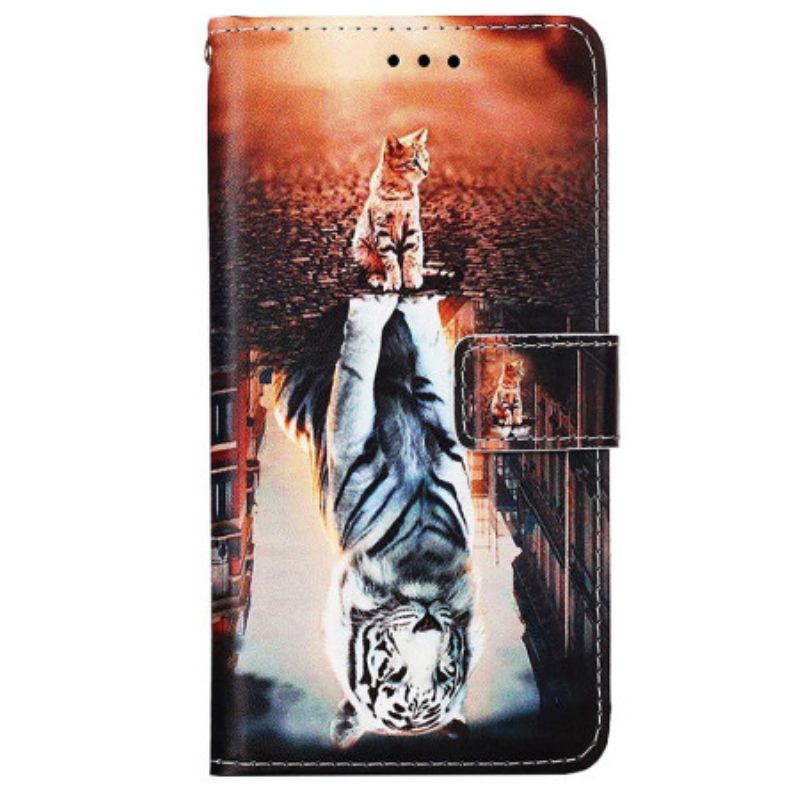 Flip Case Leren Oppo Reno 11 5g Kittendroom