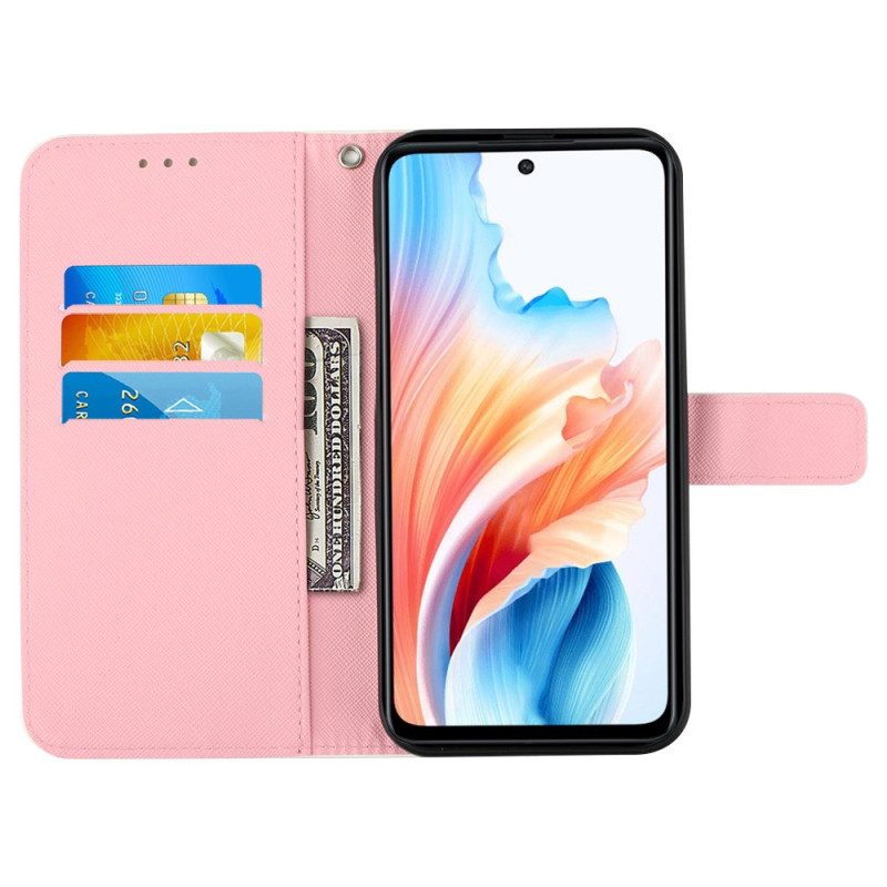 Folio-hoesje Oppo Reno 11 5g Telefoonhoesje Stop Nooit Met Dromen