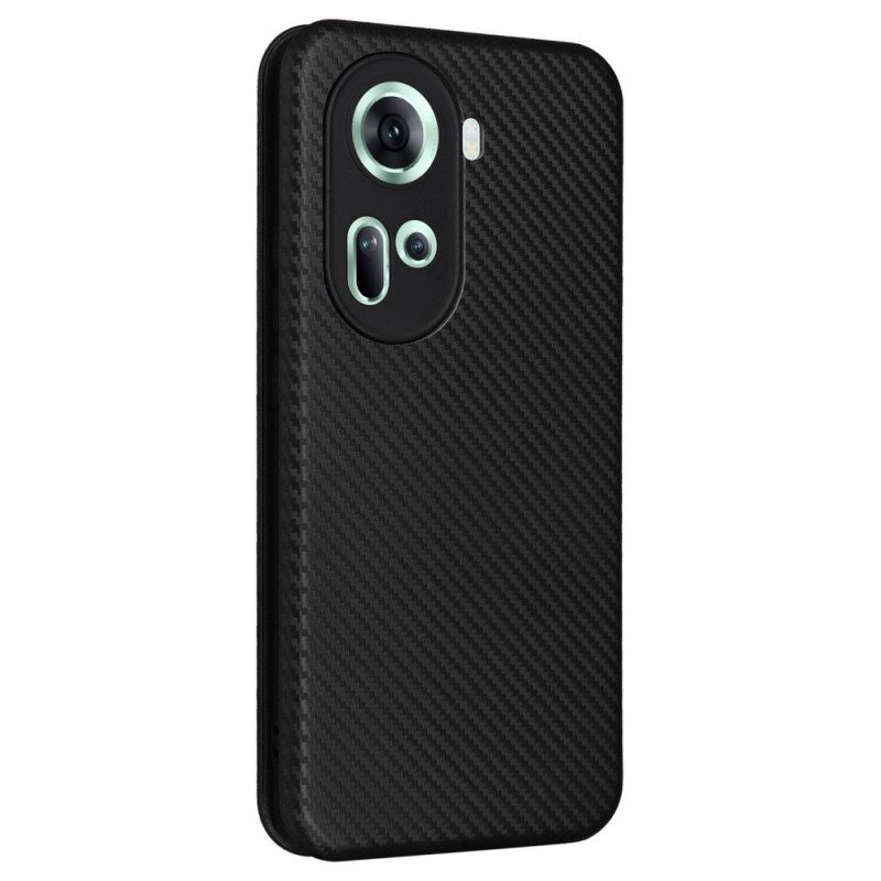 Folio-hoesje Voor Oppo Reno 11 5g Koolstofvezel