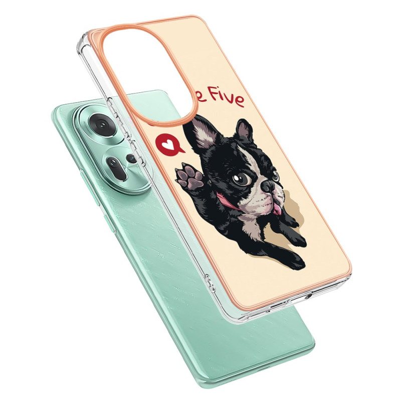 Hoesje Oppo Reno 11 5g Hond Geef Me Vijf