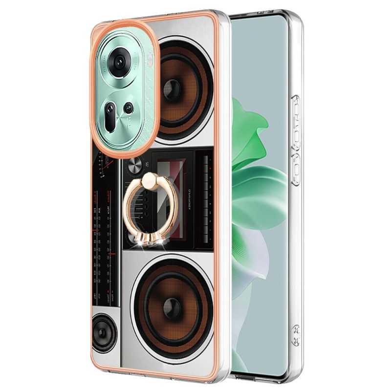 Hoesje Oppo Reno 11 5g Radio-ondersteuningsring Bescherming Hoesje