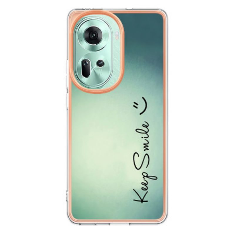 Hoesje Voor Oppo Reno 11 5g Blijf Lachen