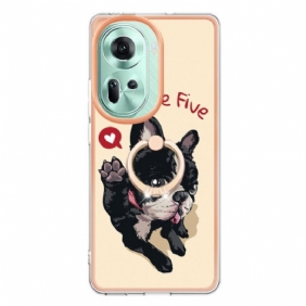 Hoesje Voor Oppo Reno 11 5g Hond Geef Me Vijf