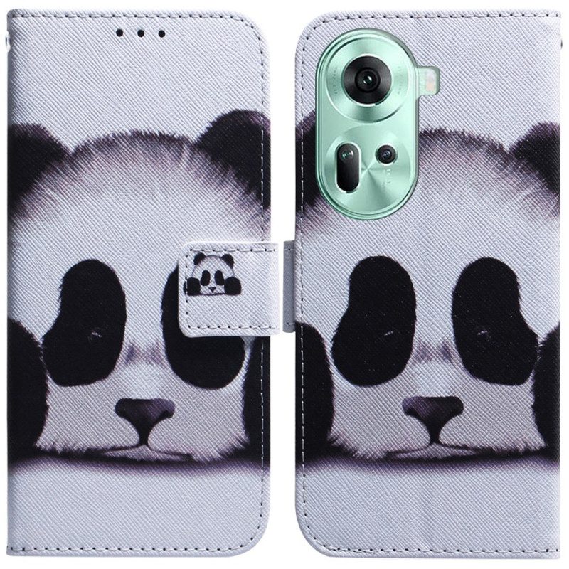 Leren Hoesje Oppo Reno 11 5g Panda