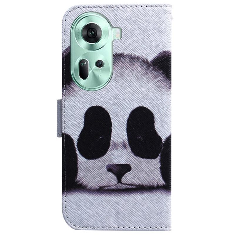 Leren Hoesje Oppo Reno 11 5g Panda