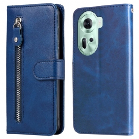 Leren Hoesje Oppo Reno 11 5g Portemonnee Bescherming Hoesje