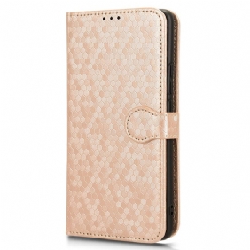 Leren Hoesje Voor Oppo Reno 11 5g Glanzende Stippen Met Bandje