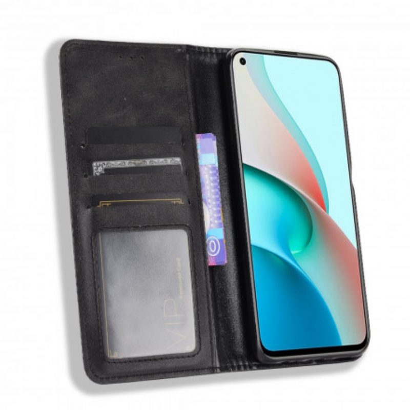 Bescherming Hoesje voor Xiaomi Redmi Note 9T Folio-hoesje Gestileerd Leereffect