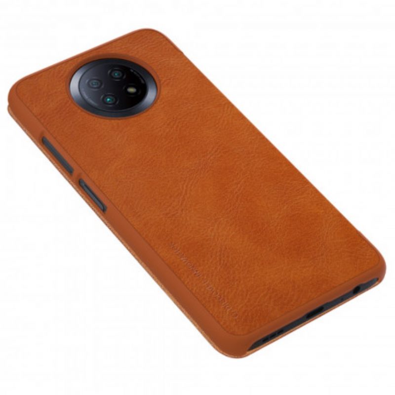 Bescherming Hoesje voor Xiaomi Redmi Note 9T Folio-hoesje Nillkin Qin-serie