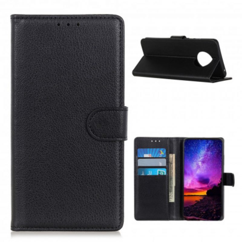 Folio-hoesje voor Xiaomi Redmi Note 9T Traditionele Lychee