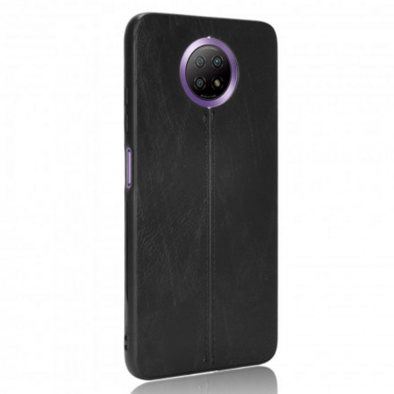 Hoesje voor Xiaomi Redmi Note 9T Couture-leereffect