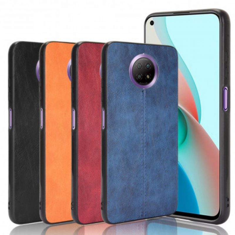 Hoesje voor Xiaomi Redmi Note 9T Couture-leereffect