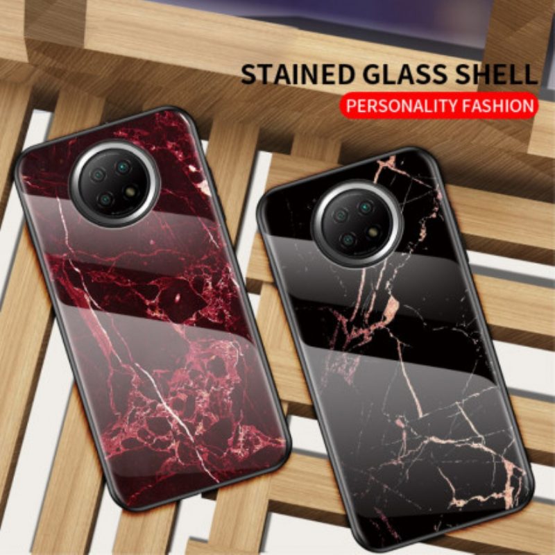 Hoesje voor Xiaomi Redmi Note 9T Premium Kleuren Gehard Glas