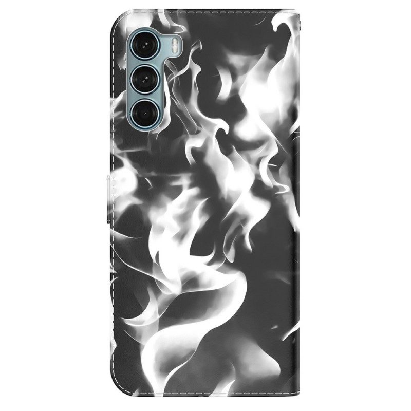 Leren Hoesje voor Moto G200 5G Abstract Patroon