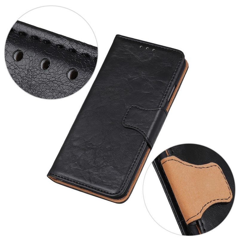 Leren Hoesje voor Moto G200 5G Omkeerbare Magnetische Sluiting