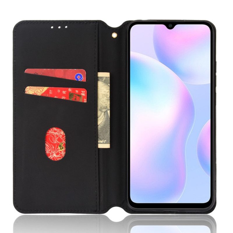 Bescherming Hoesje voor Xiaomi Redmi 9A Folio-hoesje Diamant Leereffect