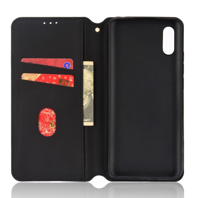 Bescherming Hoesje voor Xiaomi Redmi 9A Folio-hoesje Diamant Leereffect