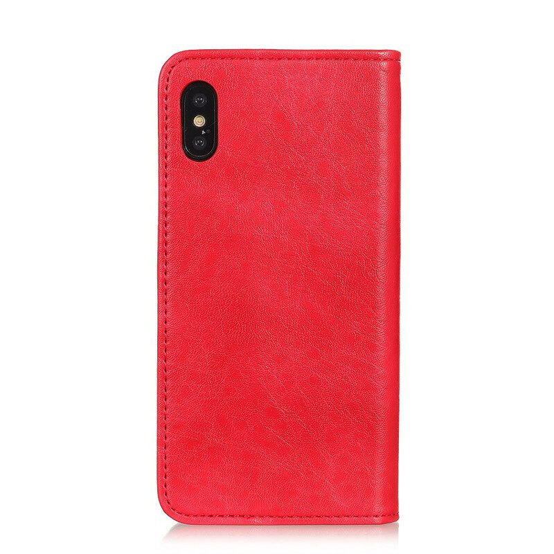 Bescherming Hoesje voor Xiaomi Redmi 9A Folio-hoesje Getextureerd Splitleer