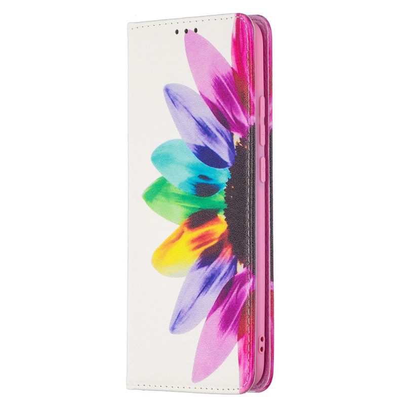 Bescherming Hoesje voor Xiaomi Redmi 9A Folio-hoesje Waterverf Bloem