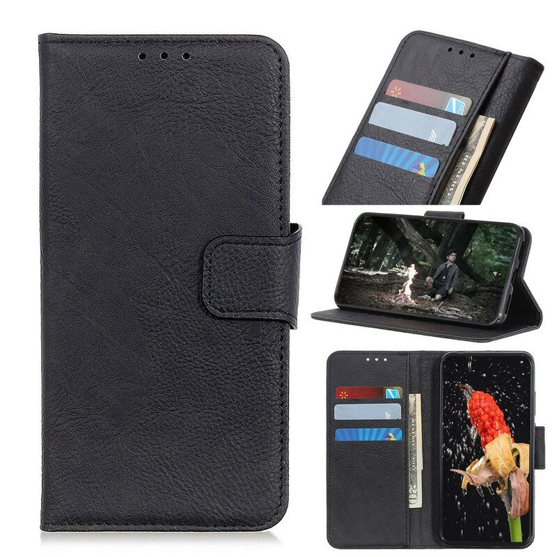 Flip Case voor Xiaomi Redmi 9A Lychee Textuur Plus