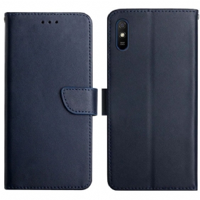 Folio-hoesje voor Xiaomi Redmi 9A Echt Nappaleer