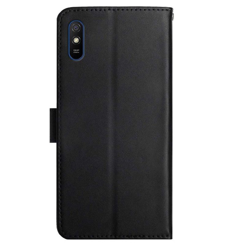 Folio-hoesje voor Xiaomi Redmi 9A Echt Nappaleer