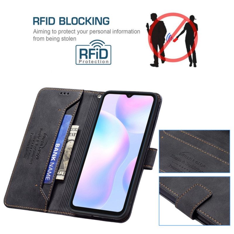 Folio-hoesje voor Xiaomi Redmi 9A Rfid Binfen-kleur