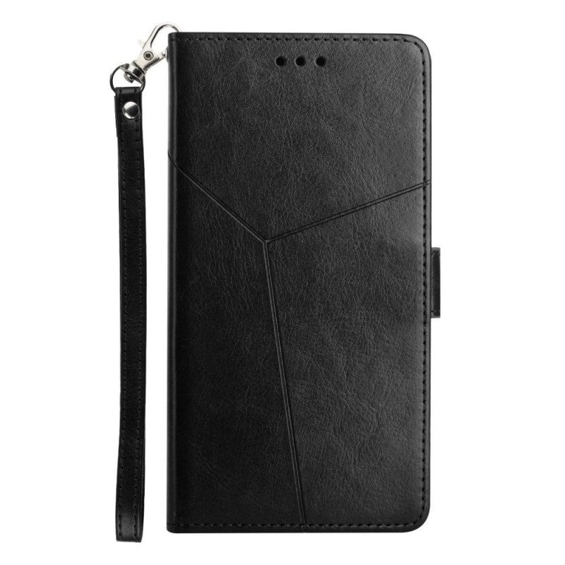 Folio-hoesje voor Xiaomi Redmi 9A Stijl Leer Geo Y Design