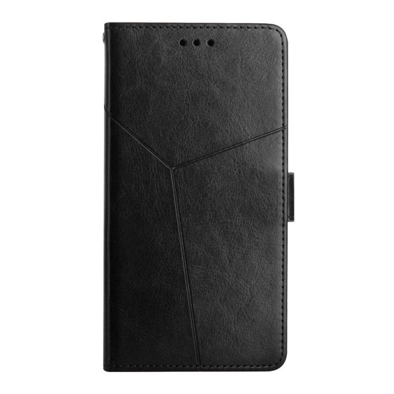 Folio-hoesje voor Xiaomi Redmi 9A Stijl Leer Geo Y Design