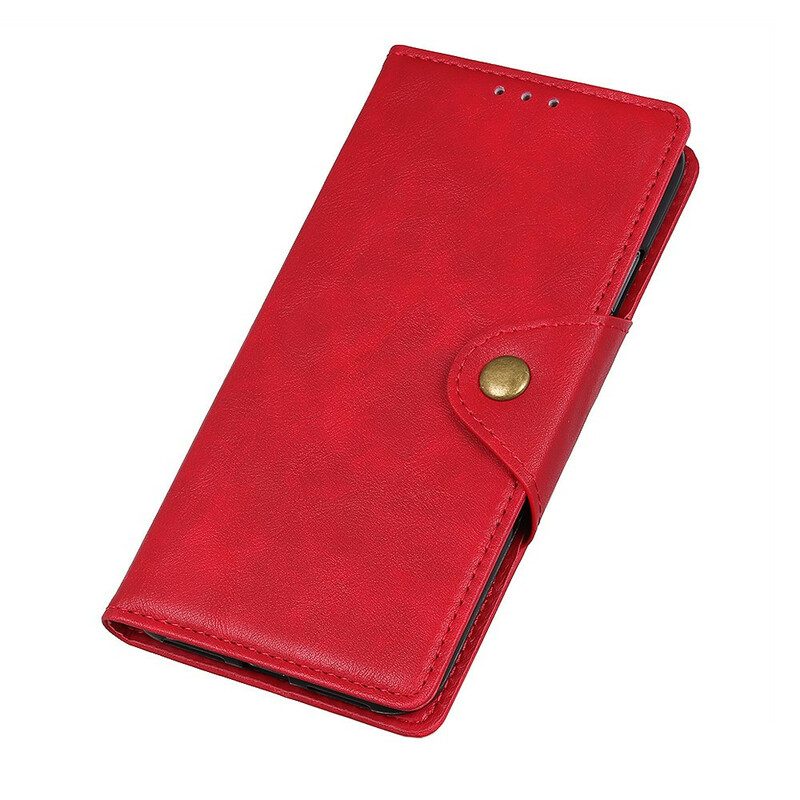 Folio-hoesje voor Xiaomi Redmi 9A Vintage Kunstleer En Knop