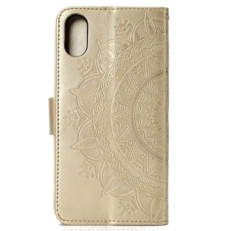 Folio-hoesje voor Xiaomi Redmi 9A Zon Mandala