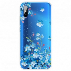 Hoesje voor Xiaomi Redmi 9A Boeket Van Blauwe Bloemen