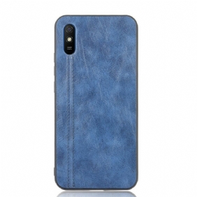 Hoesje voor Xiaomi Redmi 9A Couture-leereffect